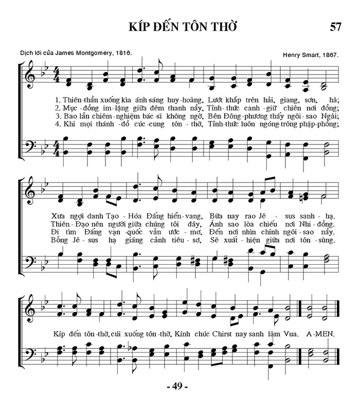 Sheet music: Kíp Đến Tôn Thờ