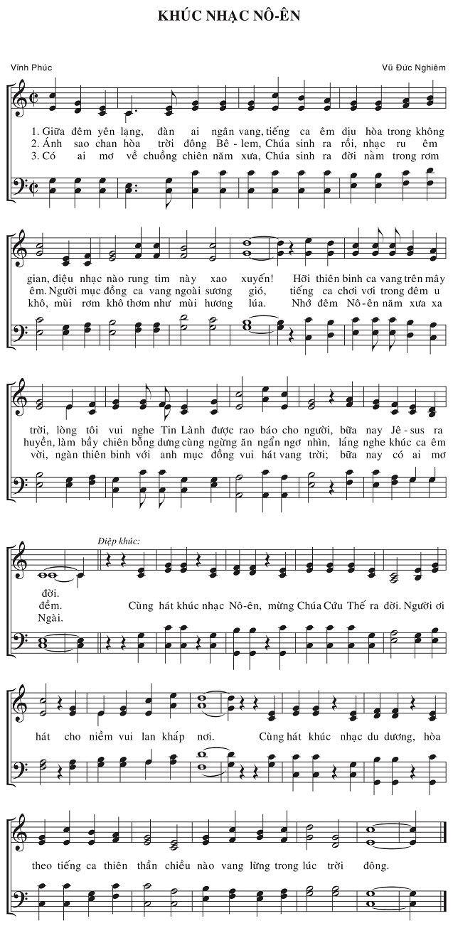 Sheet music: Khúc Nhạc Nô-ên