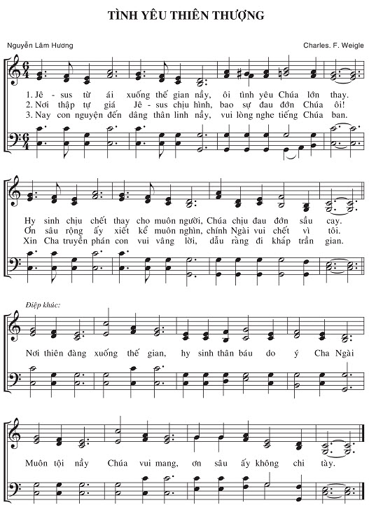 Sheet music: Tình Yêu Thiên Thượng
