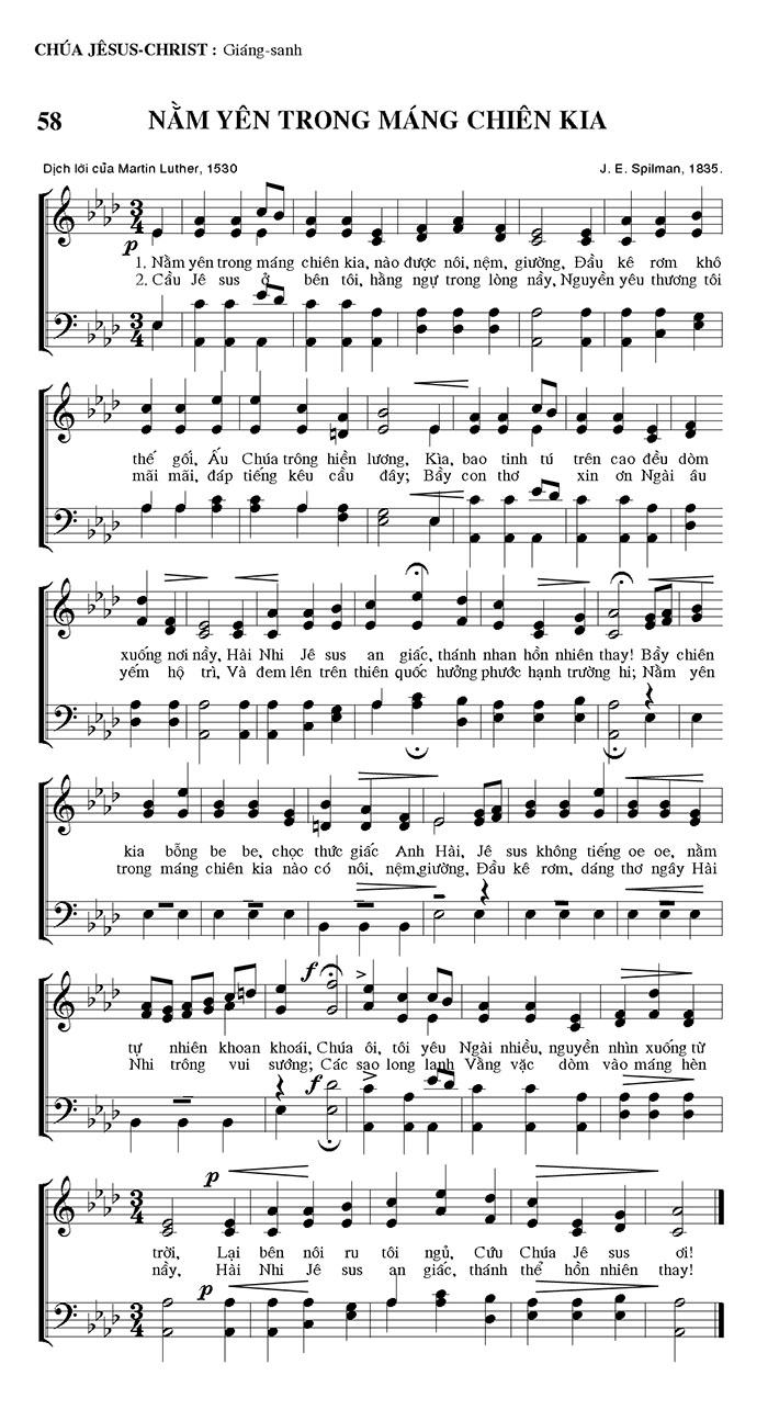 Sheet music: Nằm Yên Trong Máng Chiên