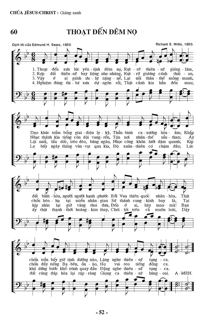 Sheet music: Thoạt Đến Đêm Nọ