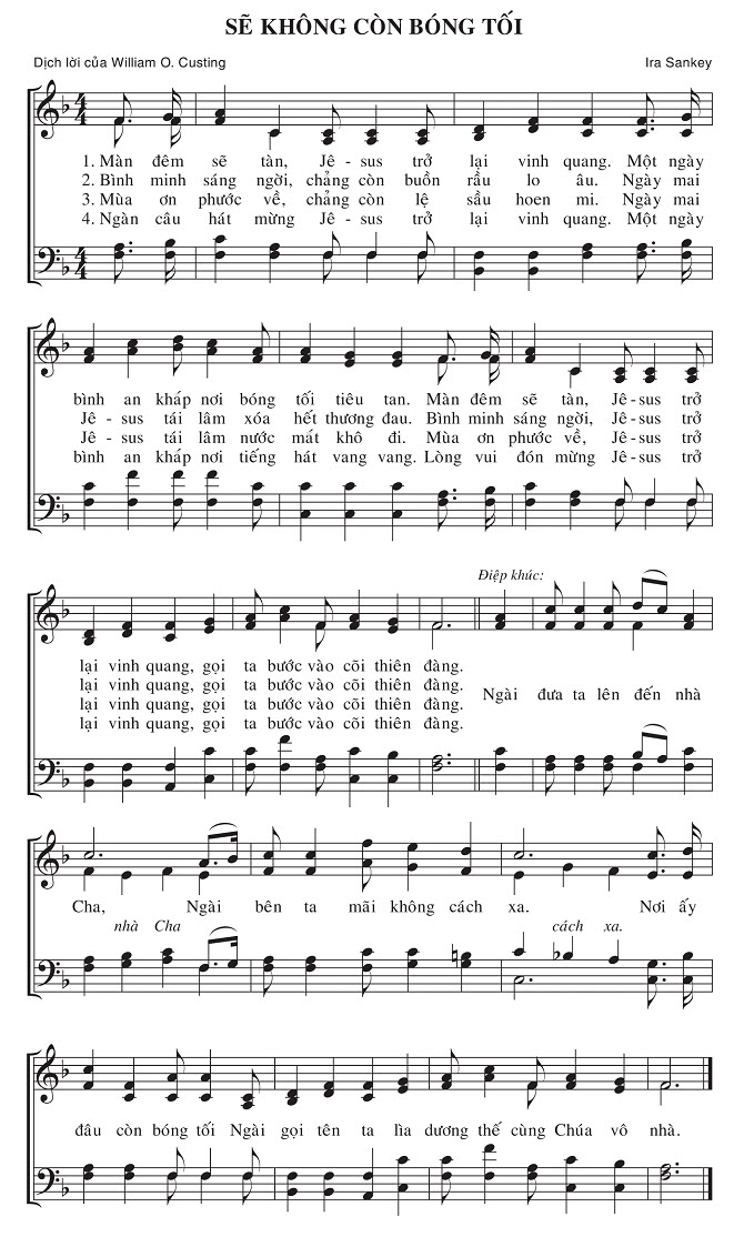 Sheet music: Sẽ Không Còn Bóng Tối