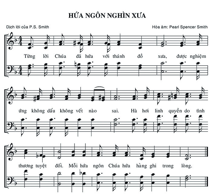 Sheet music: Hứa Ngôn Nghìn Xưa
