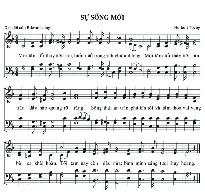 Sheet music: Sự Sống Mới