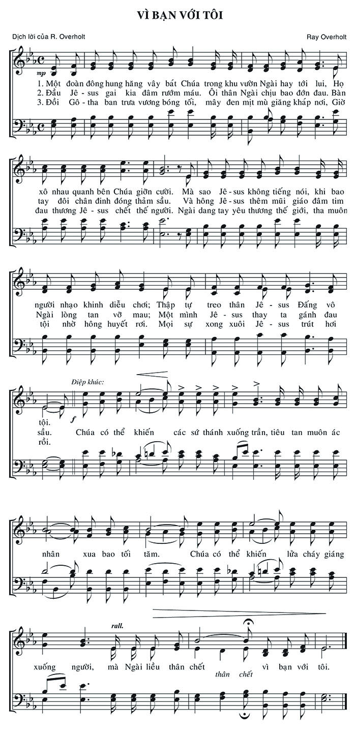 Sheet music: Vì Bạn Với Tôi