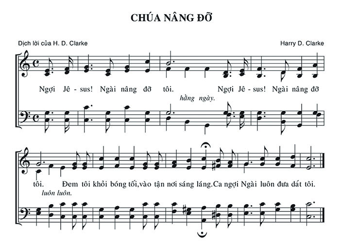 Sheet music: Chúa Nâng Đỡ