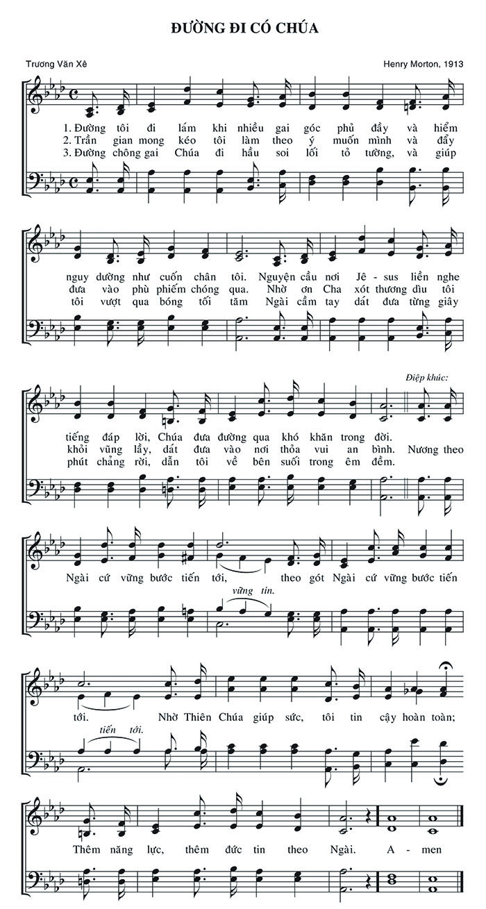 Sheet music: Đường Đi Có Chúa