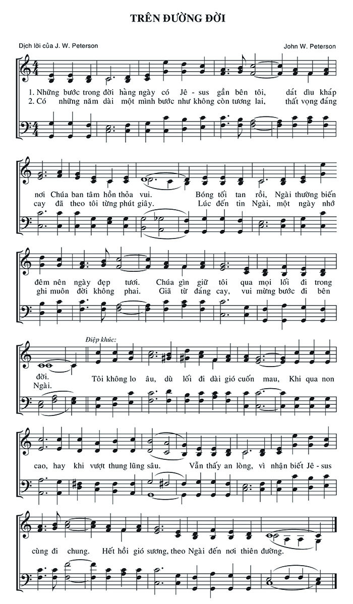 Sheet music: Trên Đường Đời
