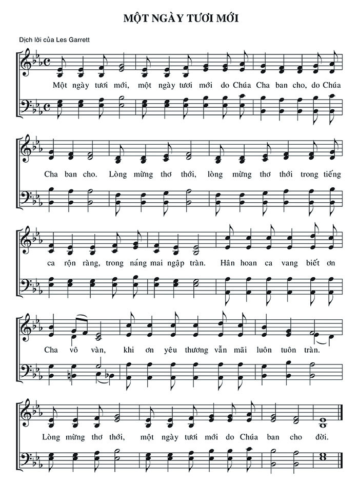 Sheet music: Một Ngày Tươi Mới
