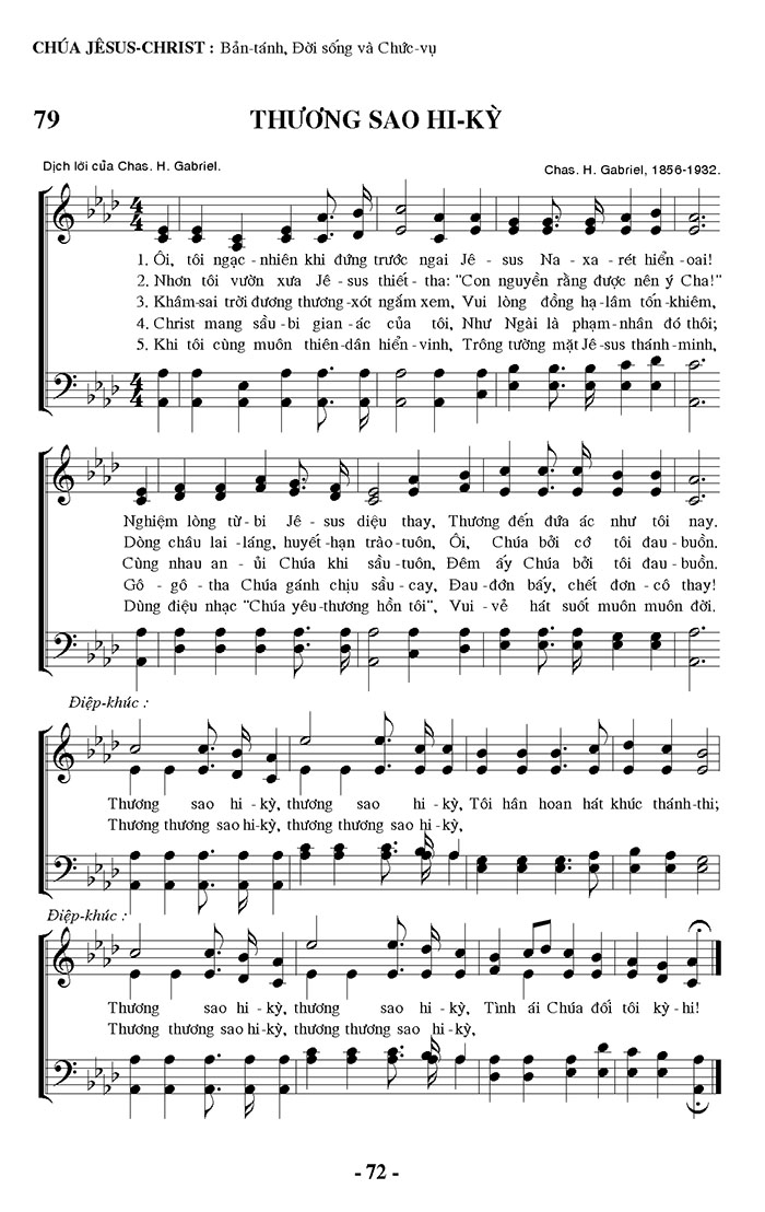 Sheet music: Tình Thương Lớn Lao