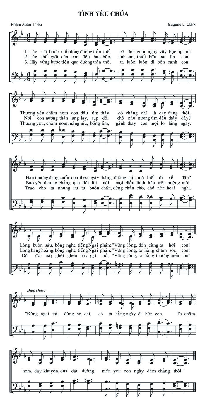 Sheet music: Tình Yêu Chúa