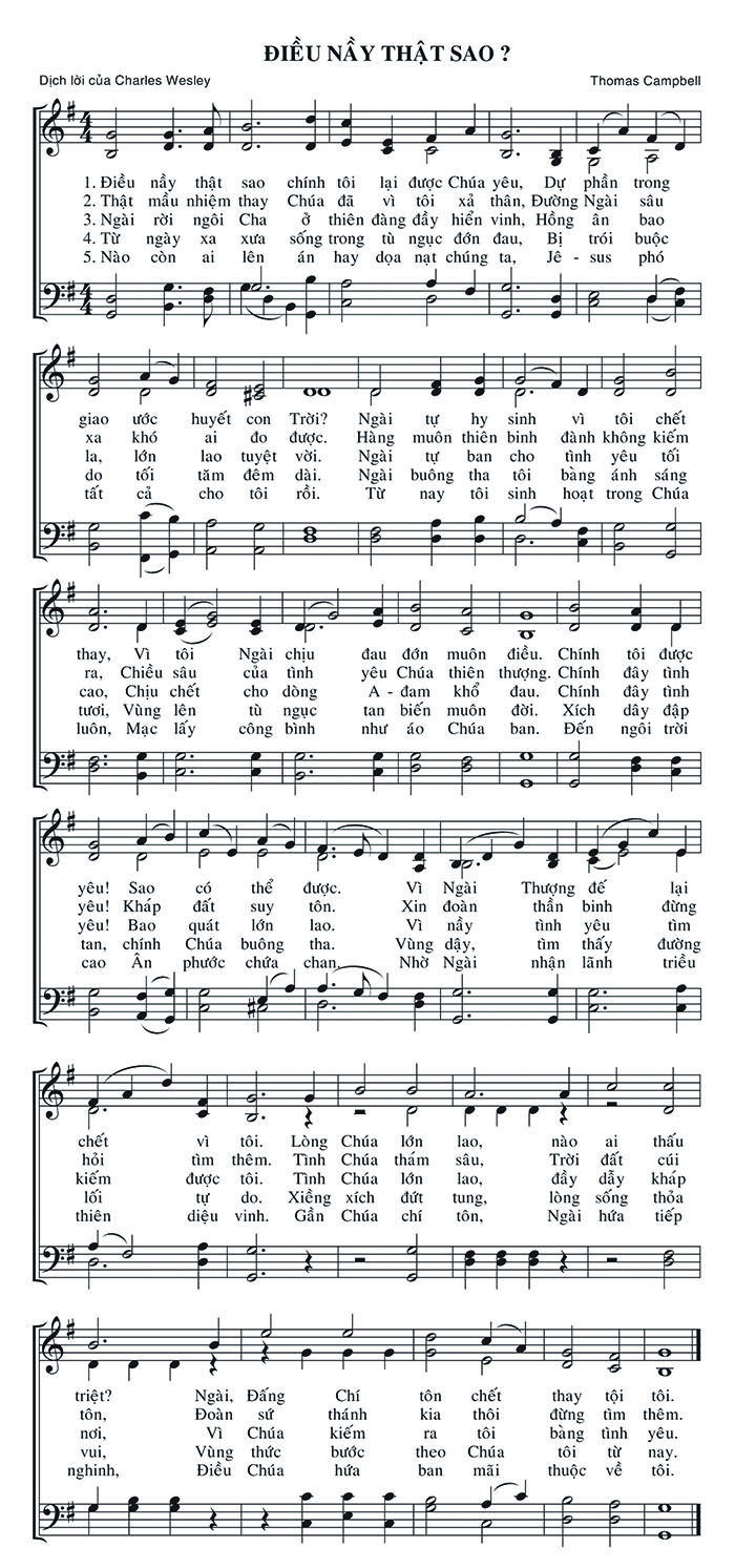 Sheet music: Điều Này Thật Sao