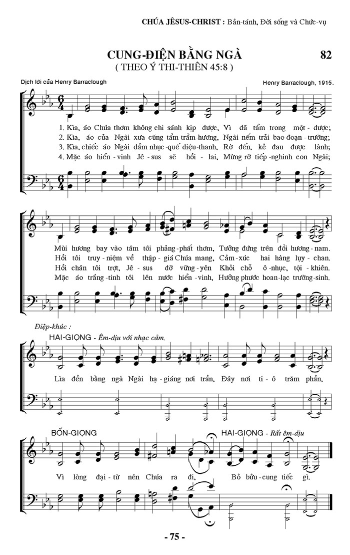 Sheet music: Cung Điện Bằng Ngà