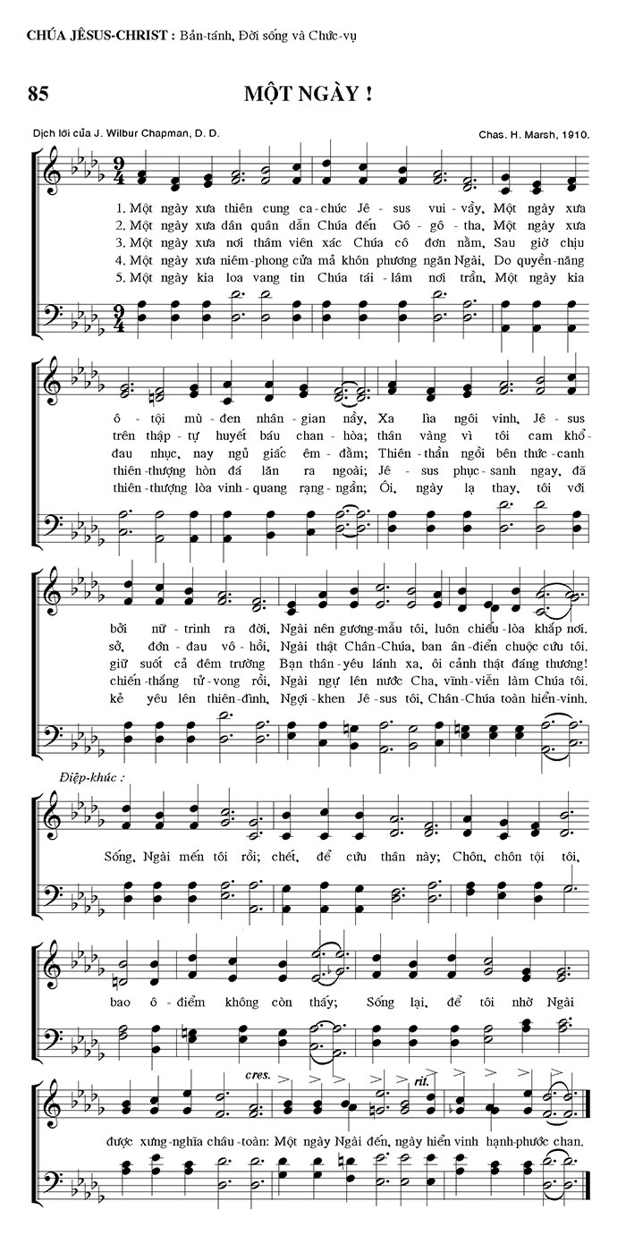 Sheet music: Một Ngày!