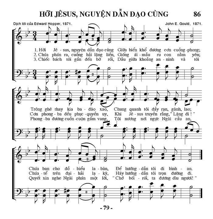 Sheet music: Hỡi Jesus, Nguyện Dẫn Đạo Cùng