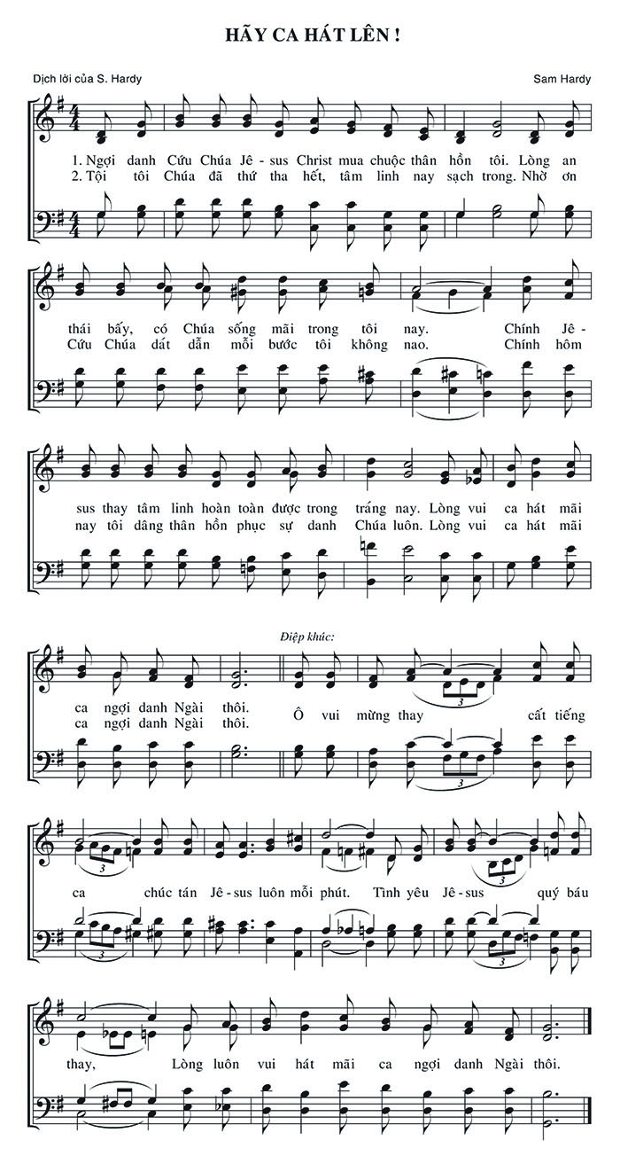 Sheet music: Hãy Ca Hát Lên