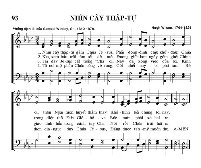 Sheet music: Nhìn Cây Thập Tự