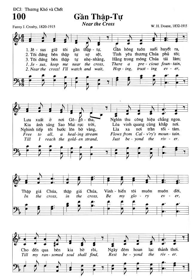 Sheet music: Gần Thập Tự