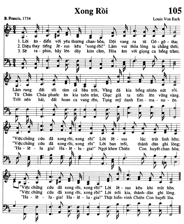 Sheet music: Xong Rồi
