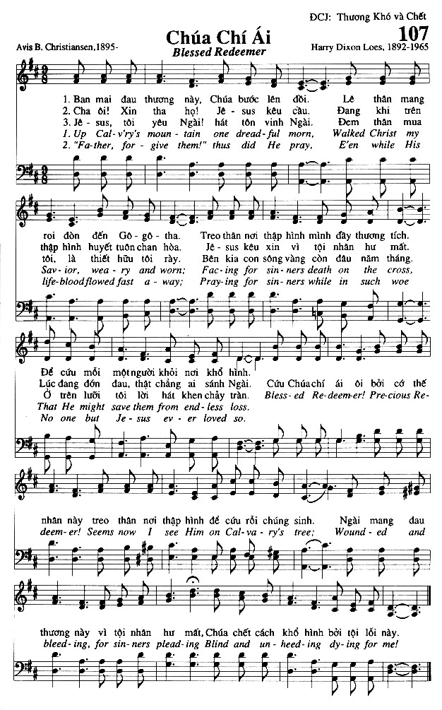 Sheet music: Chúa Chí Ái