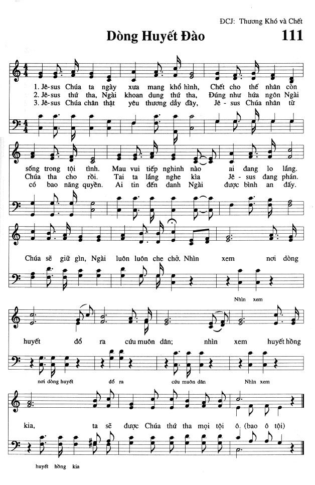 Sheet music: Dòng Huyết Đào