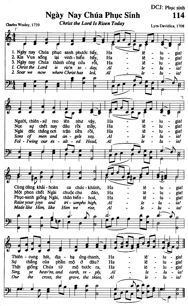 Sheet music: Ngày Nay Chúa Phục Sinh