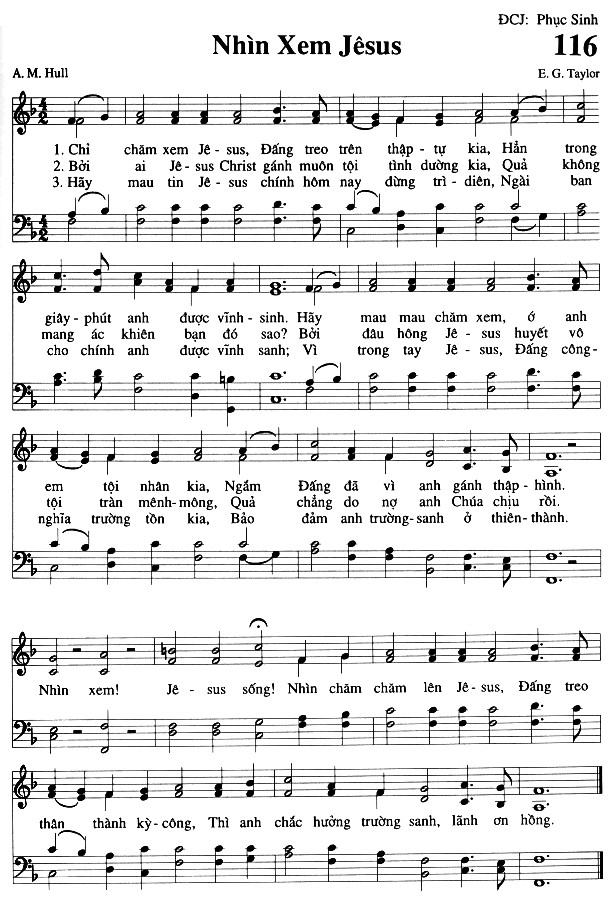 Sheet music: Nhìn Xem Jesus