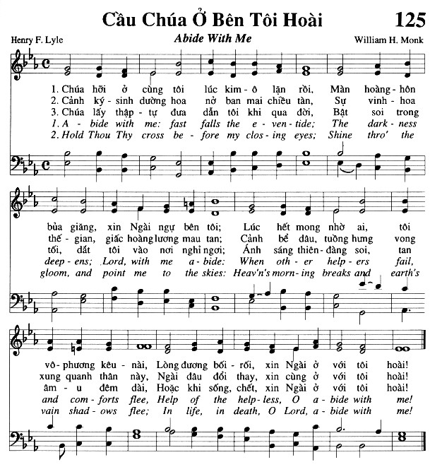 Sheet music: Cầu Chúa Ở Bên Tôi Hoài