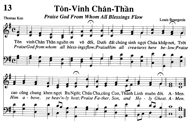 Sheet music: Tôn Vinh Chân Thần