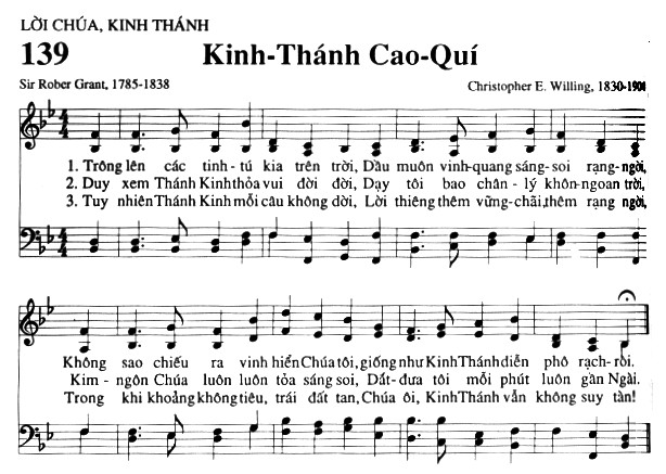 Sheet music: Kinh Thánh Cao Quý