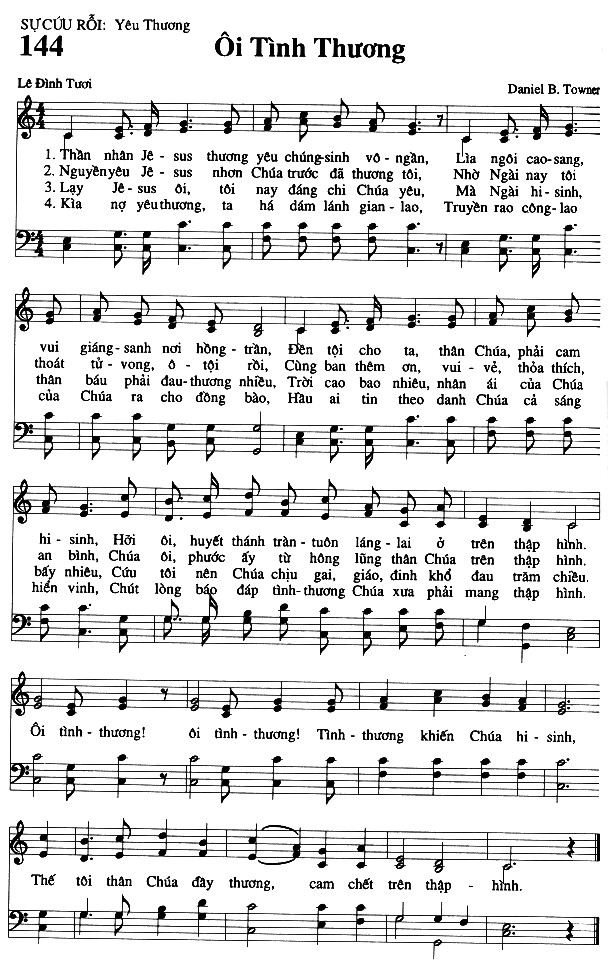 Sheet music: Ôi Tình Thương