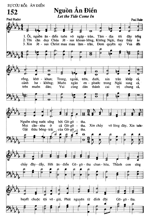 Sheet music: Nguồn Ân Điển
