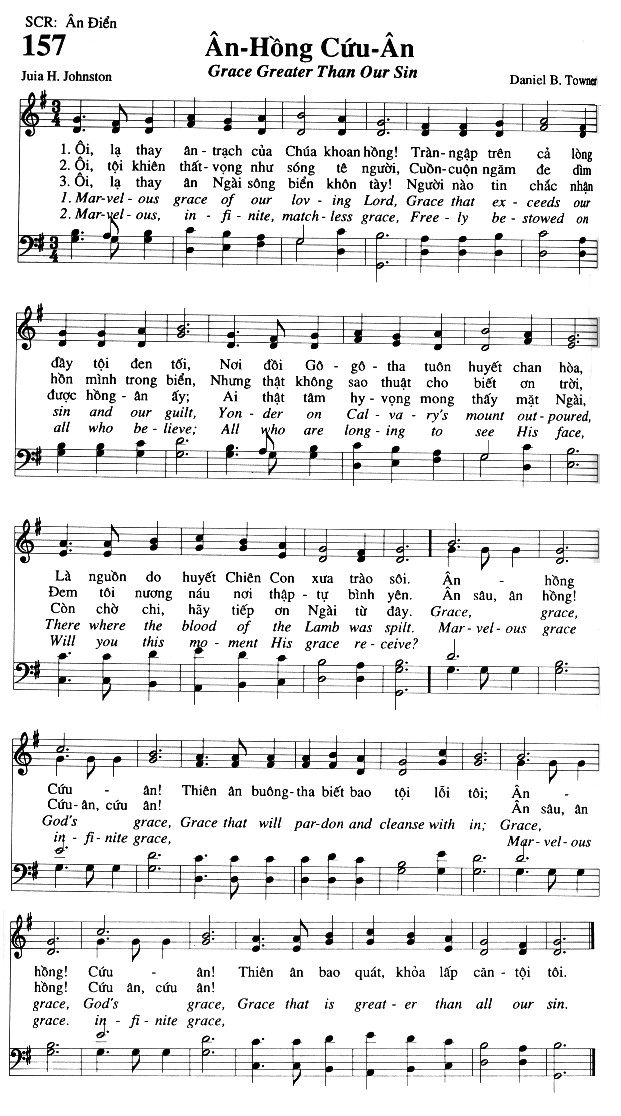 Sheet music: Ân Hồng Cứu Ân