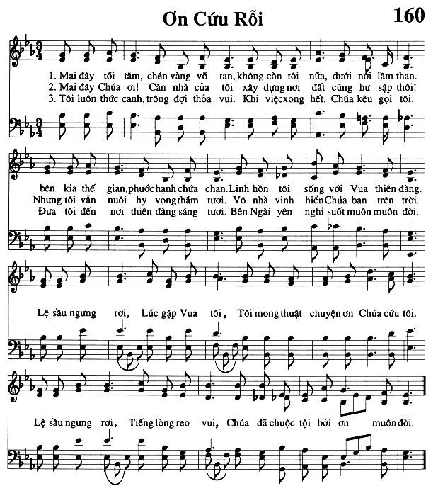 Sheet music: Ơn Cứu Rỗi