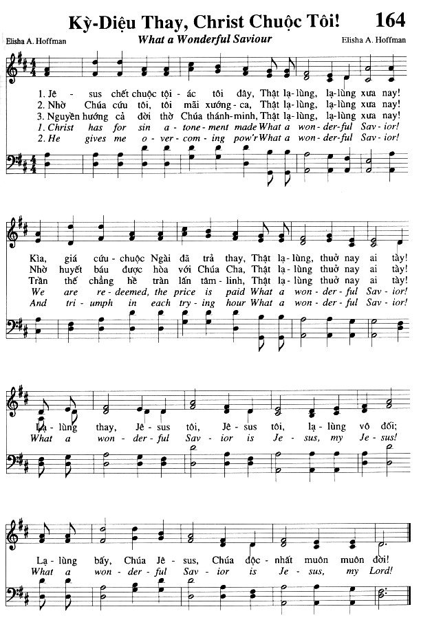 Sheet music: Kỳ Diệu Thay! Christ Chuộc Tôi!