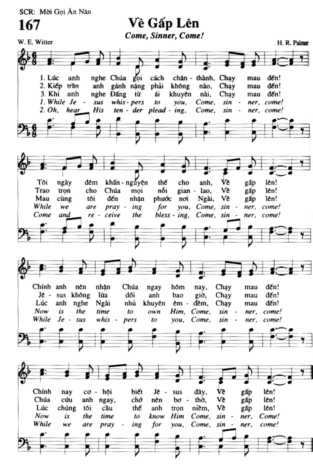 Sheet music: Về Gấp Lên