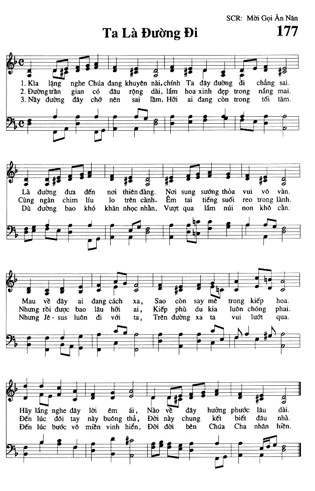 Sheet music: Ta Là Đường Đi