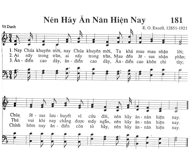 Sheet music: Nên Hãy Ăn Năn Hiện Nay