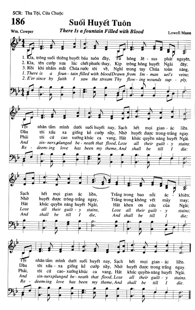 Sheet music: Suối Huyết Tuôn