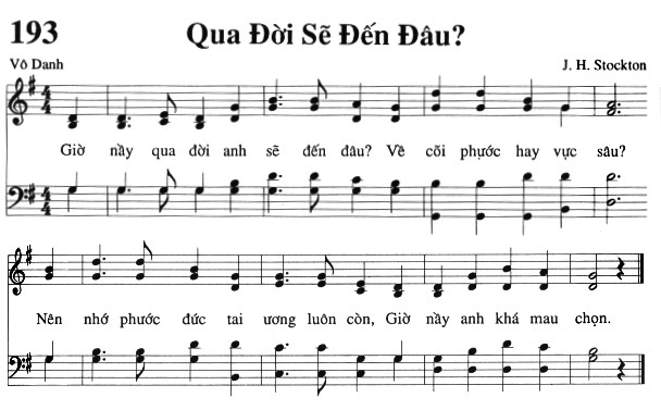 Sheet music: Qua Đời Sẽ Đến Đâu?