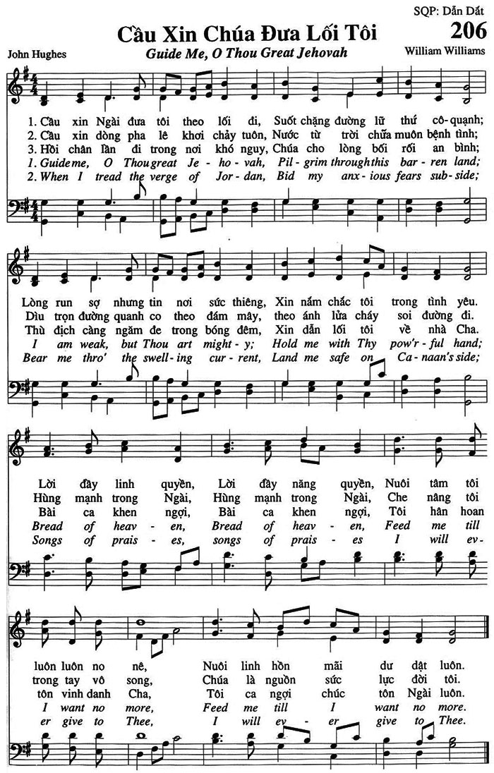 Sheet music: Cầu Xin Chúa Đưa Lối Tôi