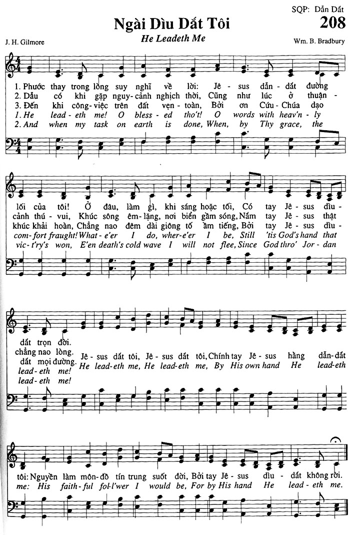 Sheet music: Ngài Dìu Dắt Tôi