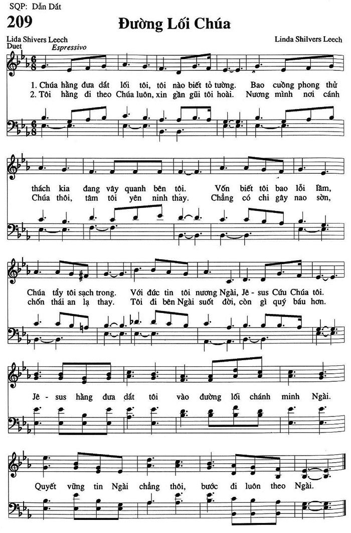 Sheet music: Đường Lối Chúa