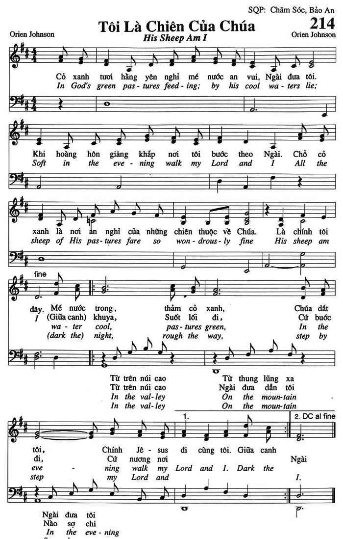 Sheet music: Tôi Là Chiên Của Chúa