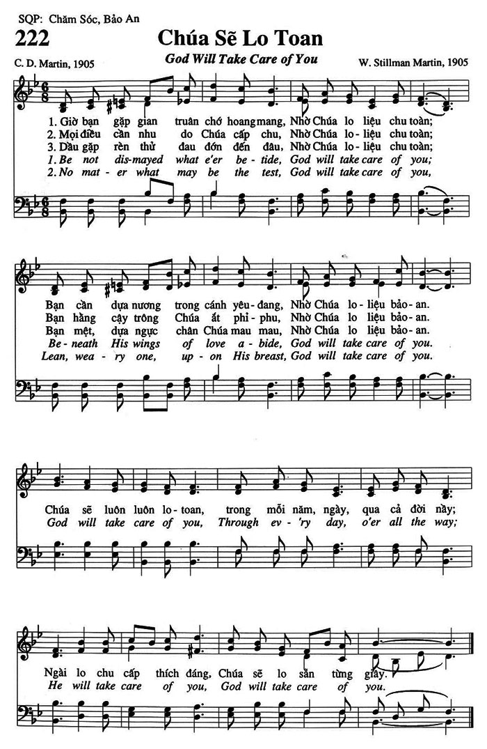 Sheet music: Chúa Sẽ Lo Toan