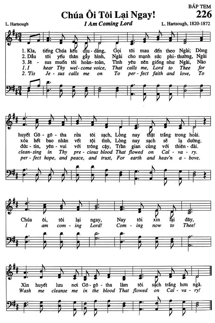 Sheet music: Chúa Ôi Tôi Lại Ngay