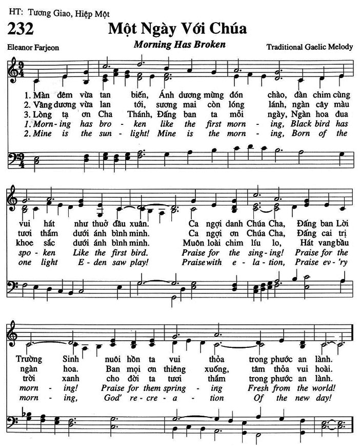 Sheet music: Một Ngày Với Chúa
