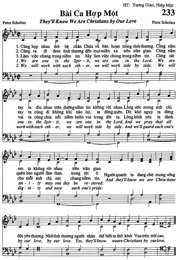 Sheet music: Bài Ca Hợp Một