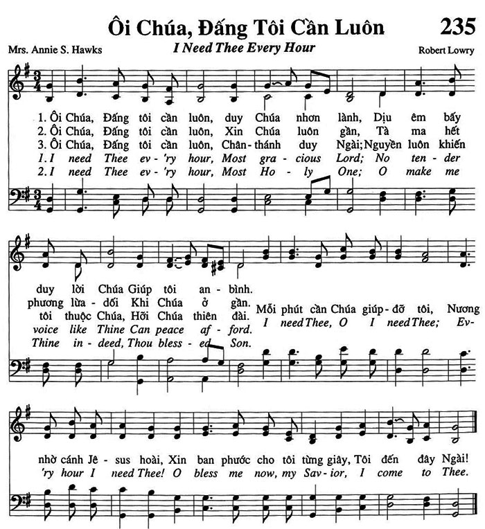 Sheet music: Ôi Chúa! Đấng Tôi Cần Luôn