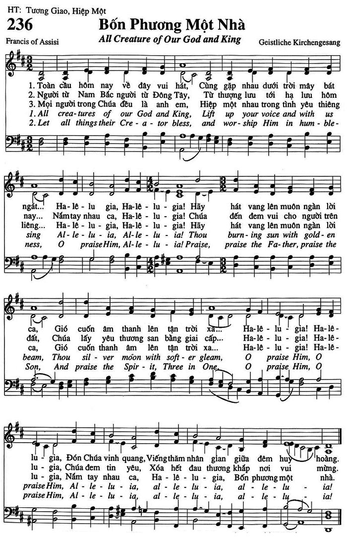 Sheet music: Bốn Phương Một Nhà